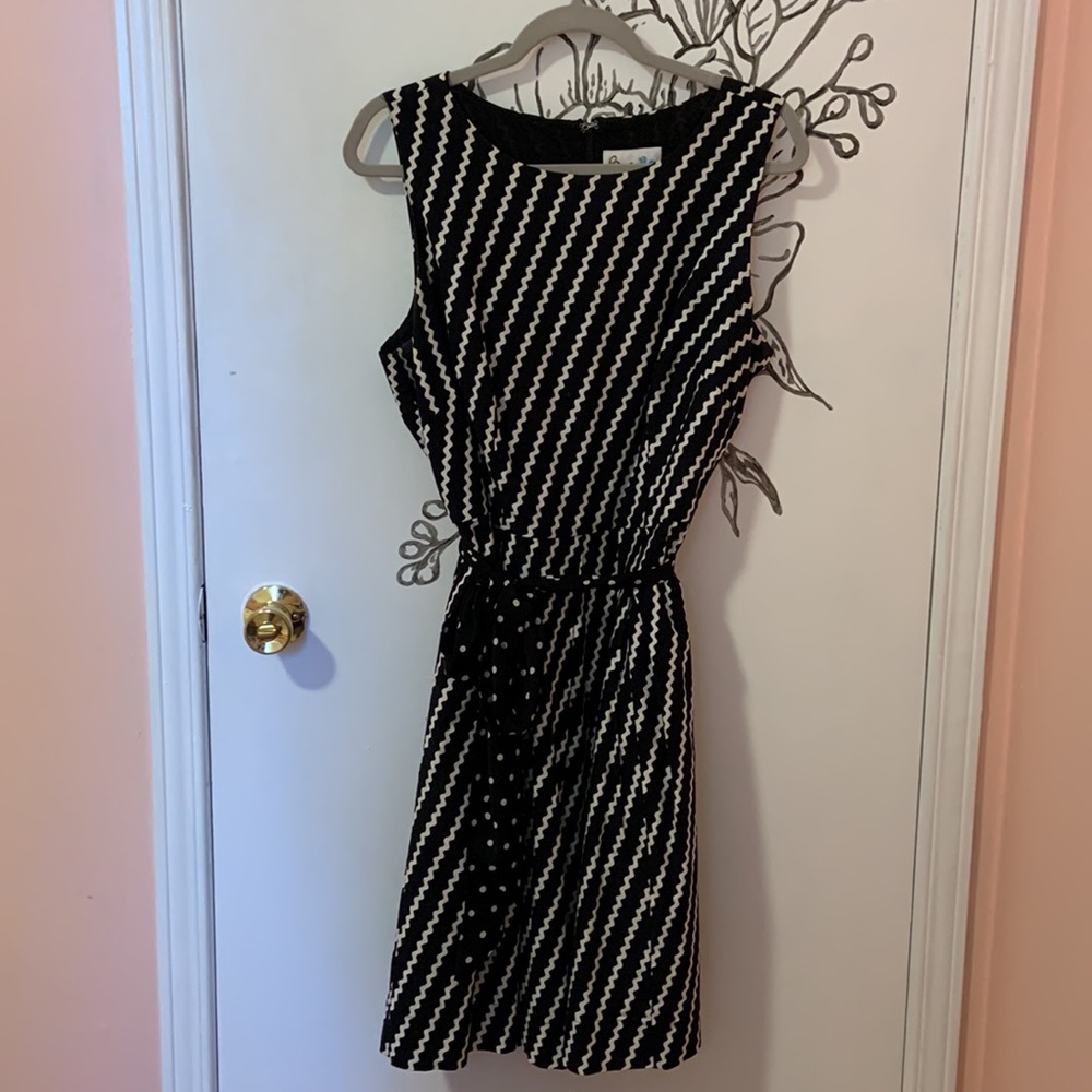 Black and squiggle Bea & Dot dress